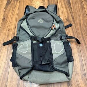 Vintage 90's Nike ACG Backpack Bag Padded Straps Green Gray